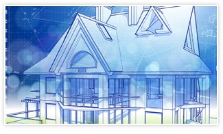 Technische Zeichnung eines Hauses – individuelle Planung von Fenstern und Türen